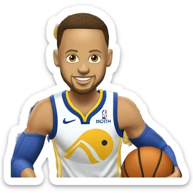 Steph curry shooting basketball  sticker