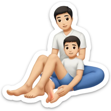 Tommy Chan foot rub sticker