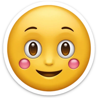Emoji rond et jaune qui regarde à gauche sticker