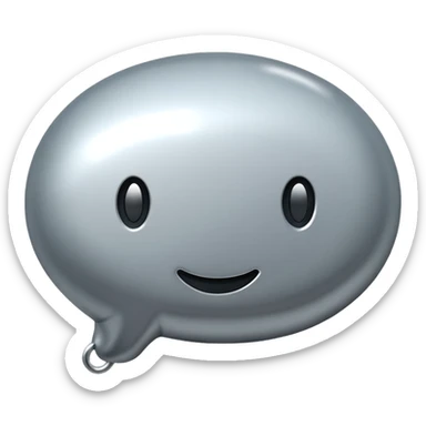 chat bubble with a secretive zipper representing gossip sticker