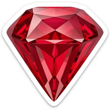 Red diamond carved on its front "RED" sticker