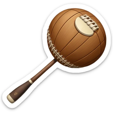 Hurley and sliotar as in what's used for the Irish sport  sticker