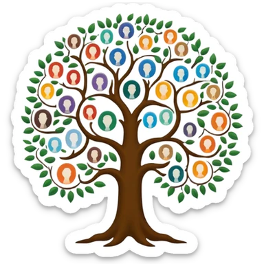 created an intricate but manly looking family genealogy logo to include the name Odlin and a title of Genealogy while using multiple colors in the logo sticker