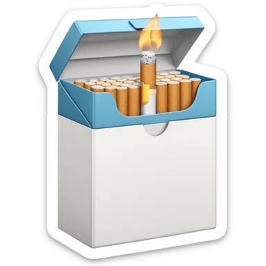 cigarette box sticker