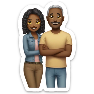 Loving couple  sticker