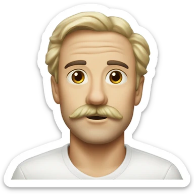 chat blanc tache rousses sticker