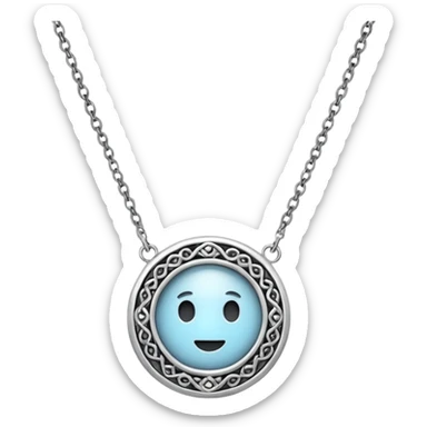 necklace hipster no human sticker