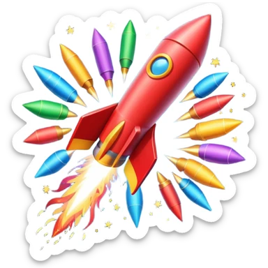 firework rocket sticker