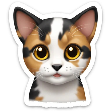 Cute calico var sticker