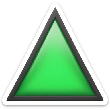 triangulo verde para  sticker