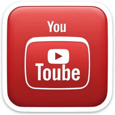 YouTube logo in text  sticker