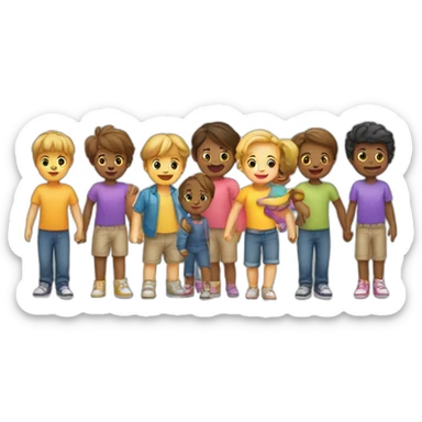 Childres’s playgroup for gay families  sticker