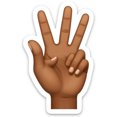 West side hand sign sticker