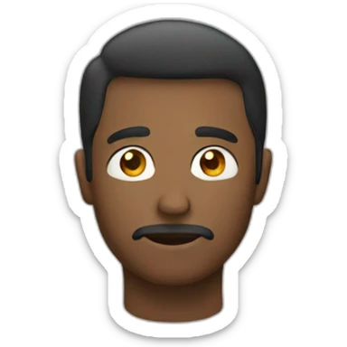 men wondering sticker