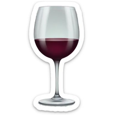 Wine glass sticker