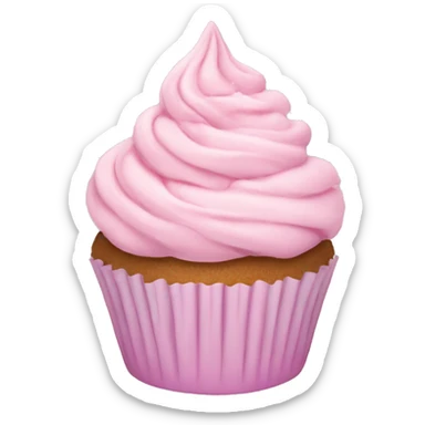 pastel pink Christmas cupcakes  sticker