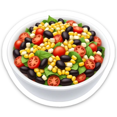 Black bean corn tomato salad sticker
