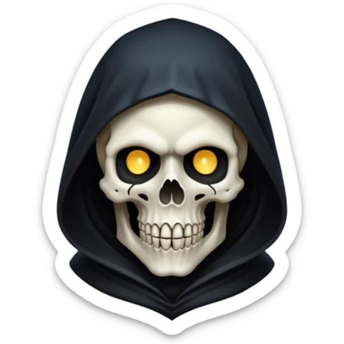 grim reaper head only sticker