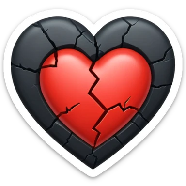 broken heart 🖤 sticker
