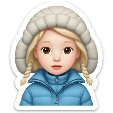 Kid in puffy winter coat











 sticker