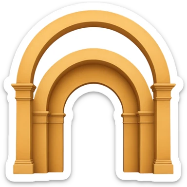 three arches like santa barbara serial sticker