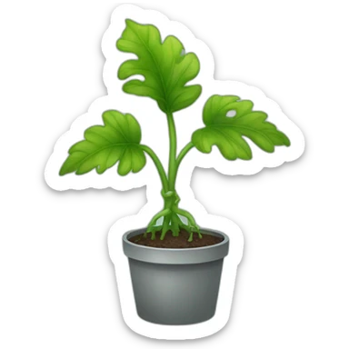 unwatered plant sticker