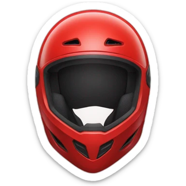red motorcyle helmet sticker