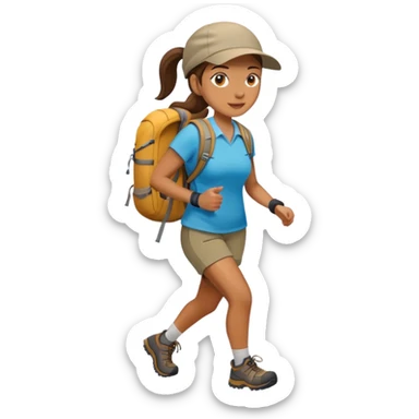 womanHiking sticker