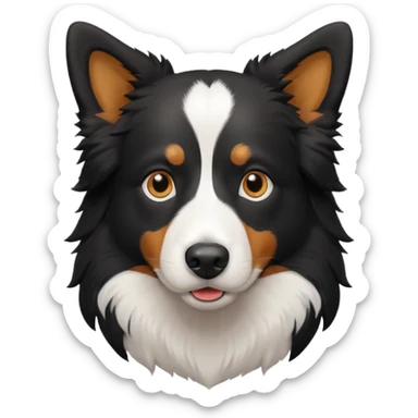 black bordercollie sticker