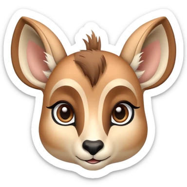 cute gazelle sticker