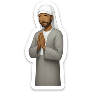 Muslim prayer  sticker