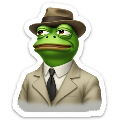pepe the frog concentrated trader sticker