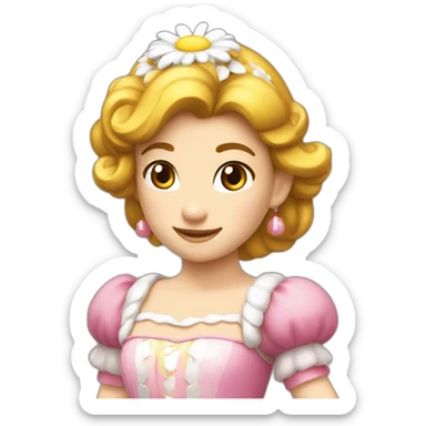 Daisy princesse dans mario sticker