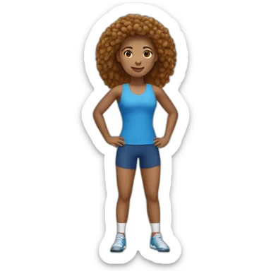 Femme sportive sticker