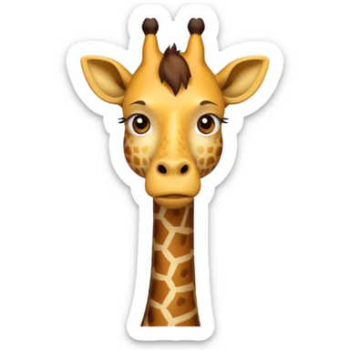 Jirafa con un examen suspenso sticker