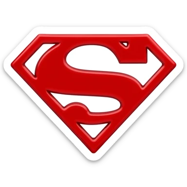 ugly black superman sticker