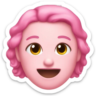 Pink blushing  sticker