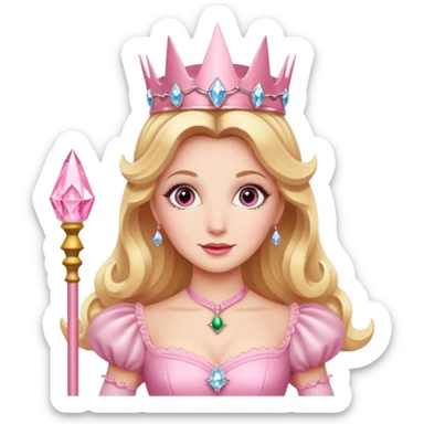 Glinda, the good witch pink sticker