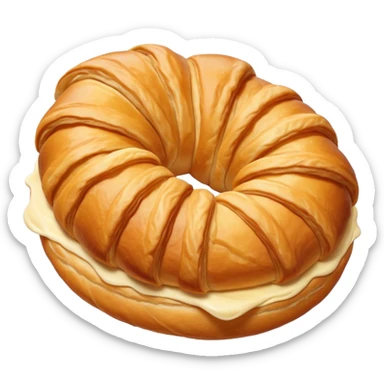 creamy croissant  sticker