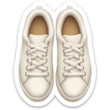 chunky white and beige tennis shoes sticker