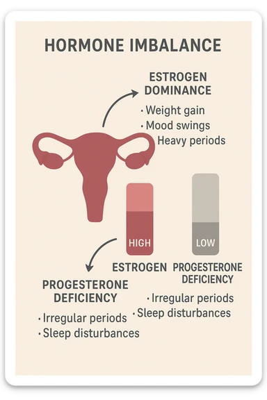 squilibri estrogeno progesterone sticker