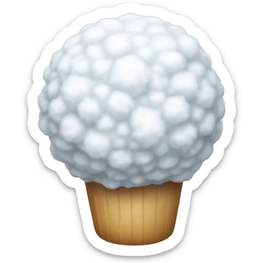 Snowball with finger  sticker