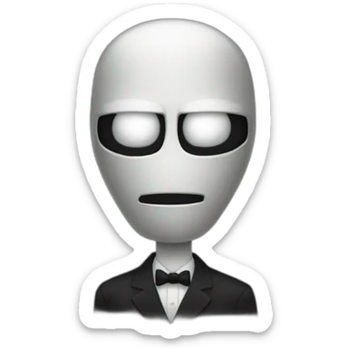 Slenderman sticker