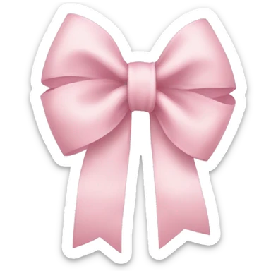Light pink bow sticker