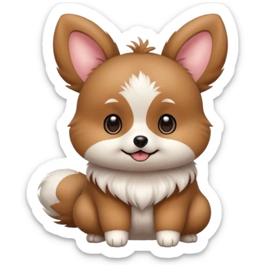 Teddiursa-Minccino-Pomeranian-fusion  sticker