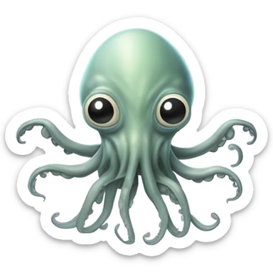 Squidward alien creature on six legs sticker
