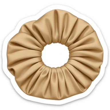 Beige scrunchie  sticker