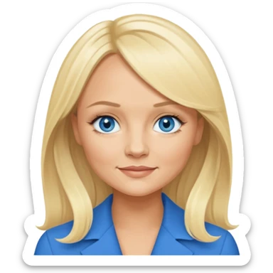 Emma Bunton with blue eyes sticker
