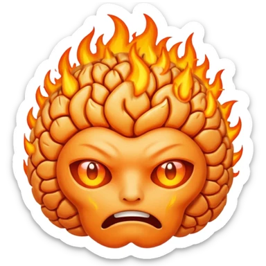 Brain on fire sticker