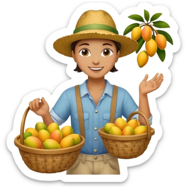 VENDEDOR DE MANGOS CUERPO COMPLETO sticker